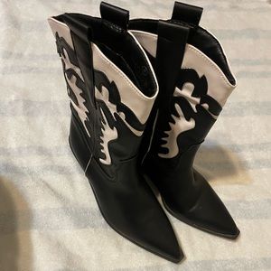 Black & White Boots
